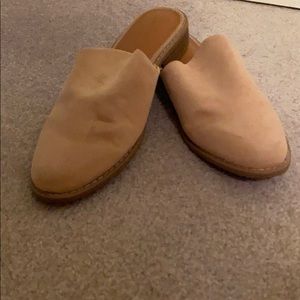 Nude color mules